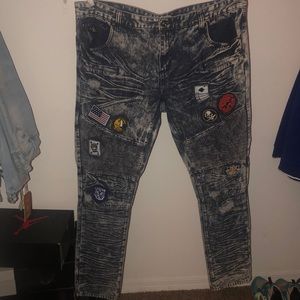 Denim jeans dark blue